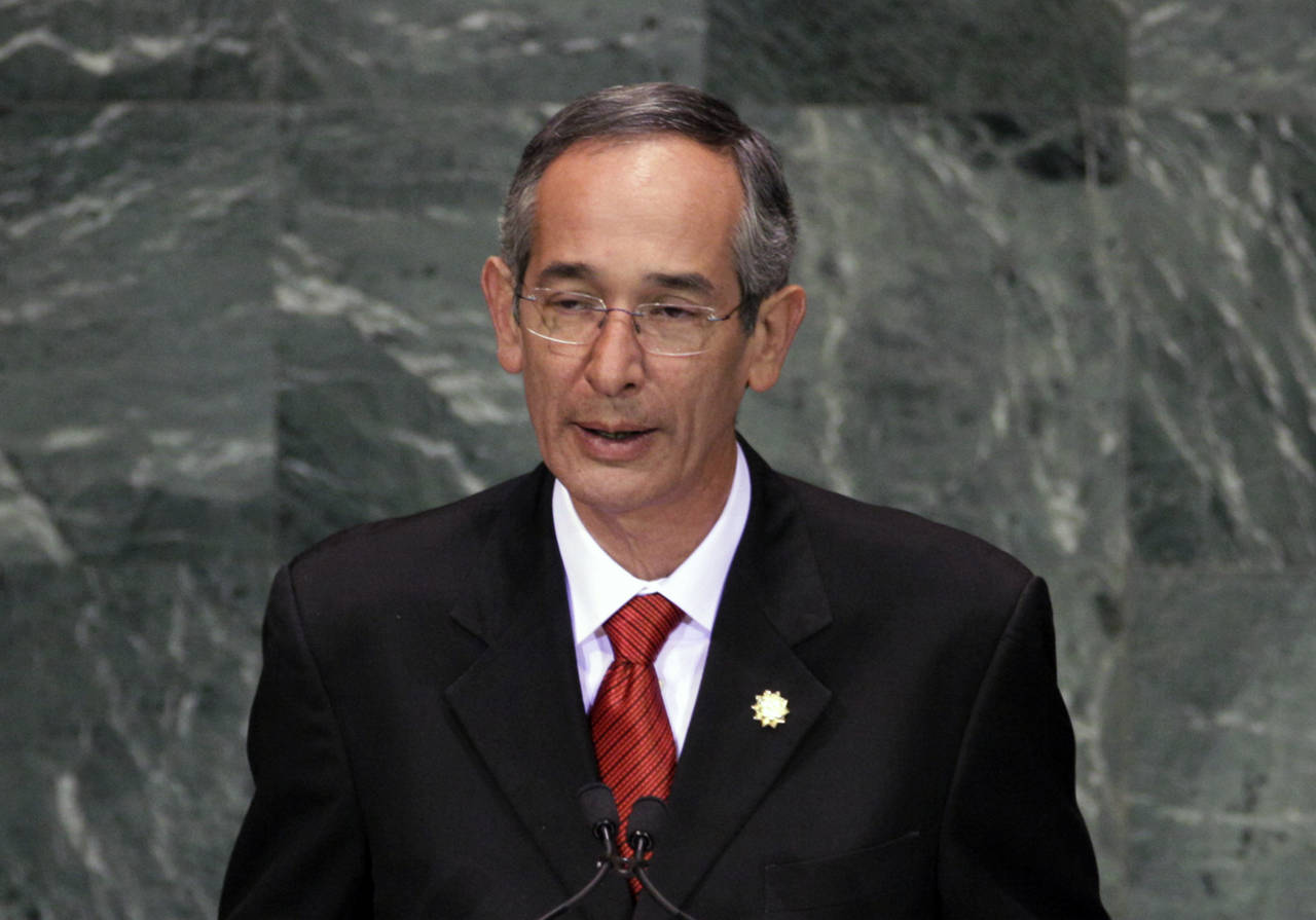 FILE - Guatemala's President Álvaro Colom addresses a summit on the Millennium Development Goals a...