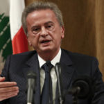 
              FILE - Riad Salameh, the governor of Lebanon's Central Bank, speaks during a press conference, in Beirut, Lebanon, Nov. 11, 2019. Lebanese caretaker Justice Minister Henry Khoury said on Wednesday, Jan. 11, 2023 a European judicial delegation from France, Germany, and Luxembourg have started to arrive in Lebanon as they continue probing Central Bank Governor Riad Salameh and affiliates over corruption allegations. (AP Photo/Hussein Malla, File)
            
