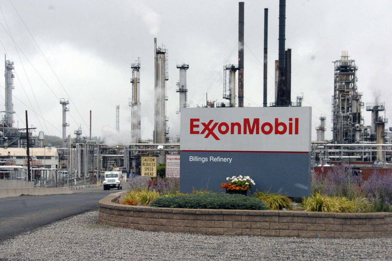 FILE - Exxon Mobil Billings Refinery sits in Billings, Mont. Exxon Mobil’s scientists were remark...