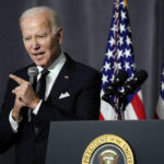 
              President Joe Biden speaks at the National Action Network's Martin Luther King, Jr., Day breakfast, Monday, Jan. 16, 2023, in Washington. (AP Photo/Manuel Balce Ceneta)
            