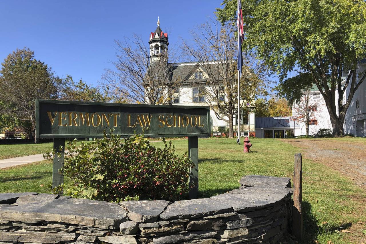 FILE - Vermont Law School, now called Vermont Law and Graduate School, in Royalton, Vt., is viewed ...