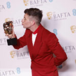 
              Barry Keoghan poses for photographers with the Supporting Actor award for the film The Banshees of Inisherin at the 76th British Academy Film Awards, BAFTA's, in London, Sunday, Feb. 19, 2023 (Photo by Vianney Le Caer/Invision/AP)
            