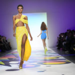 
              The Sergio Hudson collection is modeled during Fashion Week, Saturday, Feb. 11, 2023, in New York. (AP Photo/Mary Altaffer)
            