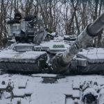 
              A Ukrainian tank is seen in position in the frontline in Bakhmut, Donetsk region, Ukraine, Sunday, Feb. 12, 2023. (AP Photo/Libkos)
            