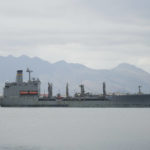 
              The USNS John Ericsson American supply ship is docked in what used to be America's largest overseas naval base at the Subic Bay Freeport Zone, Zambales province, northwest of Manila, Philippines on Monday Feb. 6, 2023. The U.S. has been rebuilding its military might in the Philippines after more than 30 years and reinforcing an arc of military alliances in Asia in a starkly different post-Cold War era when the perceived new regional threat is an increasingly belligerent China. (AP Photo/Aaron Favila)
            