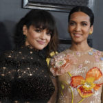 
              Norah Jones, left, and Anoushka Shankar arrive at the 65th annual Grammy Awards on Sunday, Feb. 5, 2023, in Los Angeles. (Photo by Jordan Strauss/Invision/AP)
            