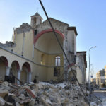 
              A view of the destroyed Catholic Church after the earthquake, in Iskenderun, southern Turkey, Thursday, Feb. 9, 2023. Thinly stretched rescue teams worked through the night in Turkey and Syria, pulling more bodies from the rubble of thousands of buildings toppled by a catastrophic earthquake. (Depo Photos via AP)
            