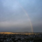 
              A partial rainbow appears over the Santa Clarita Valley Monday, Feb. 27, 2023, in Calif. Showers are forecast for the area through Wednesday. (David Crane/The Orange County Register via AP)
            