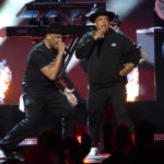 
              Run DMC performs "King of Rock" at the 65th annual Grammy Awards on Sunday, Feb. 5, 2023, in Los Angeles. (AP Photo/Chris Pizzello)
            
