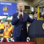 
              President Joe Biden speaks about his economic agenda at LIUNA Training Center, Wednesday, Feb. 8, 2023, in DeForest, Wis. (AP Photo/Patrick Semansky)
            
