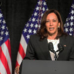 
              FILE - Vice President Kamala Harris speaks at a dinner for the South Carolina Democratic Party on June 10, 2022, in Columbia, S.C. (AP Photo/Meg Kinnard, File)
            