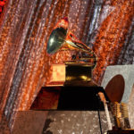 
              A Grammy award appears on stage at the 65th annual Grammy Awards on Sunday, Feb. 5, 2023, in Los Angeles. (AP Photo/Chris Pizzello)
            