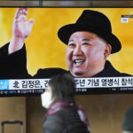 
              A TV screen shows an image of North Korean leader Kim Jong Un during a news program at the Seoul Railway Station in Seoul, South Korea, Thursday, Feb. 9, 2023. Kim has presided over a huge military parade in the capital, where troops rolled out the latest hardware of his fast-growing nuclear arsenal that fuels tensions with his neighbors and the United States. (AP Photo/Lee Jin-man)
            