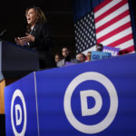 
              Vice President Kamala Harris speaks at the Democratic National Committee Winter Meeting, Friday, Feb. 3, 2023, in Philadelphia. (AP Photo/Patrick Semansky)
            