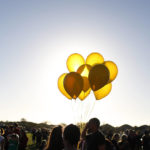 
              FILE - Yellow balloons are held by students during a vigil at Pine Trails Park for the victims of the shooting at Marjory Stoneman Douglas High School, in Parkland, Fla., on Thursday, Feb. 15, 2018. (AP Photo/Brynn Anderson, File)
            