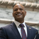 
              Maryland Gov. Wes Moore delivers his first state of the state address, two weeks after being sworn as governor, Wednesday, Feb. 1, 2023, in Annapolis, Md. (AP Photo/Julio Cortez)
            