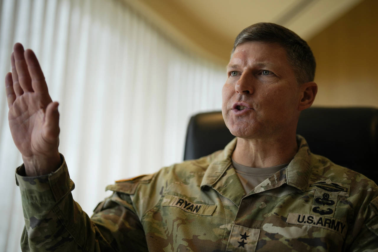 Commanding General of the U.S. Army's 25th Infantry Division based in Hawaii, Maj. Gen. Joseph Ryan...