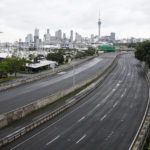 
              Roads leading to New Zealand's Auckland Habour Bridge is closed to all traffic Sunday, Feb. 12, 2023, as the city was hit by a cyclone. New Zealand's national carrier has canceled dozens of flights as Aucklanders brace for a deluge from Cyclone Gabrielle, two weeks after a record-breaking storm swamped the nation's largest city and killed several people. (Alex Burton/NZ Herald via AP)
            