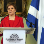 
              Nicola Sturgeon speaks during a press conference at Bute House in Edinburgh, Wednesday, Feb. 15 2023. Sturgeon has resigned as first minister of Scotland following months of controversy over a law that makes it simpler for people to change their gender on official documents. Sturgeon led the country's devolved government and the Scottish National Party for eight years. (Jane Barlow/Pool photo via AP)
            