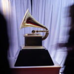 
              A view of a Grammy statue appears in the press room at the 65th annual Grammy Awards on Sunday, Feb. 5, 2023, in Los Angeles. (AP Photo/Jae C. Hong)
            