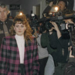 
              Pamela Smart comes into court at the Rockingham Superior Court House in Exeter, New Hampshire on Friday, March 22, 1991, where she was found guilty on all three charges related to her involvement in the murder of her husband Gregory Smart. A lawyer for Pamela Smart, who's serving a life-without-parole sentence for plotting with her teenage lover to kill her husband in 1990 says a state council "brushed aside" her request for a chance at freedom, and he's asked New Hampshire's highest court to order the panel to reconsider it. (AP Photo/Lisa Bul, File)
            