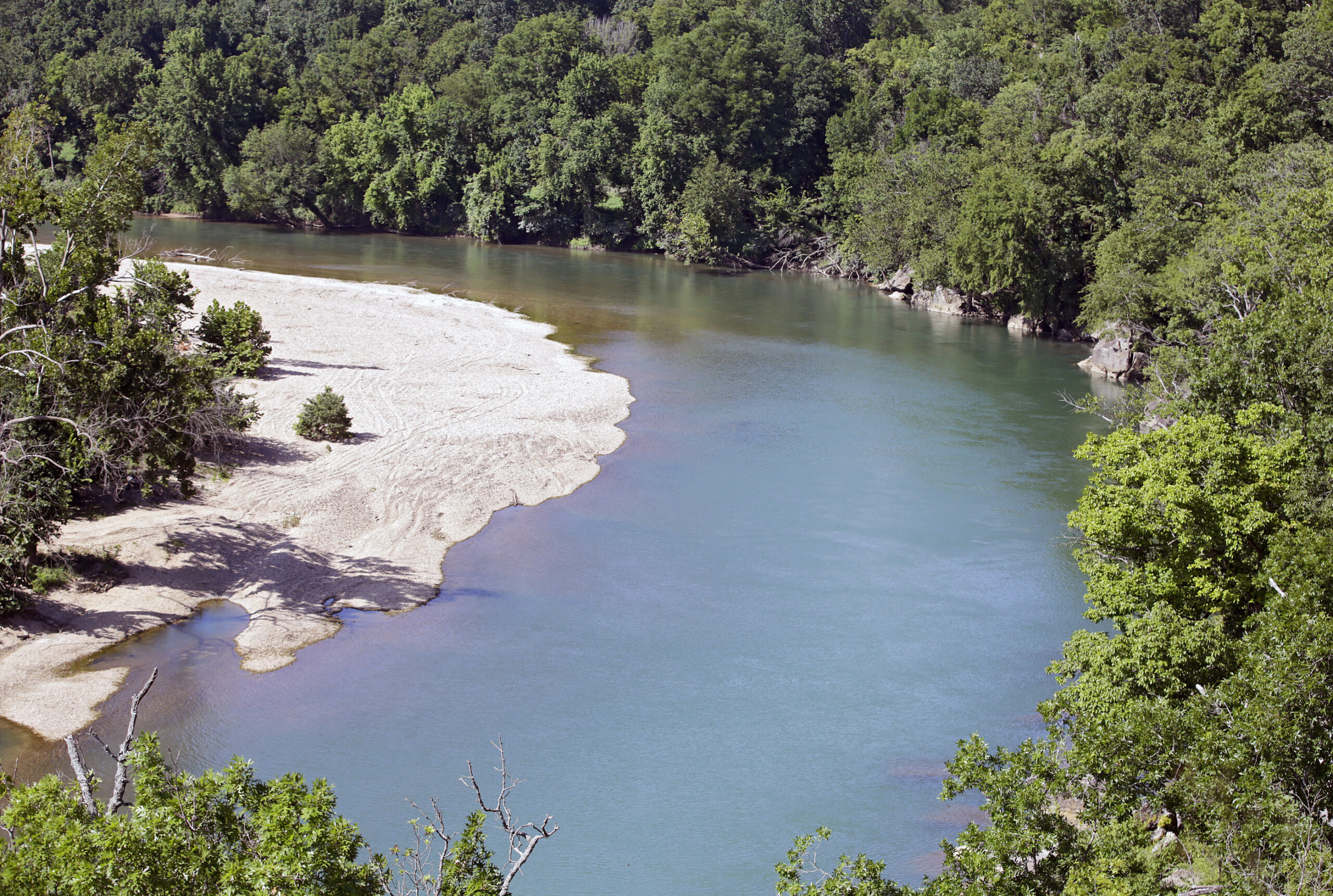 FILE - The Illinois River as seen from Goat's Bluffat the J.T. Nickel Family Nature and Wildlife Pr...
