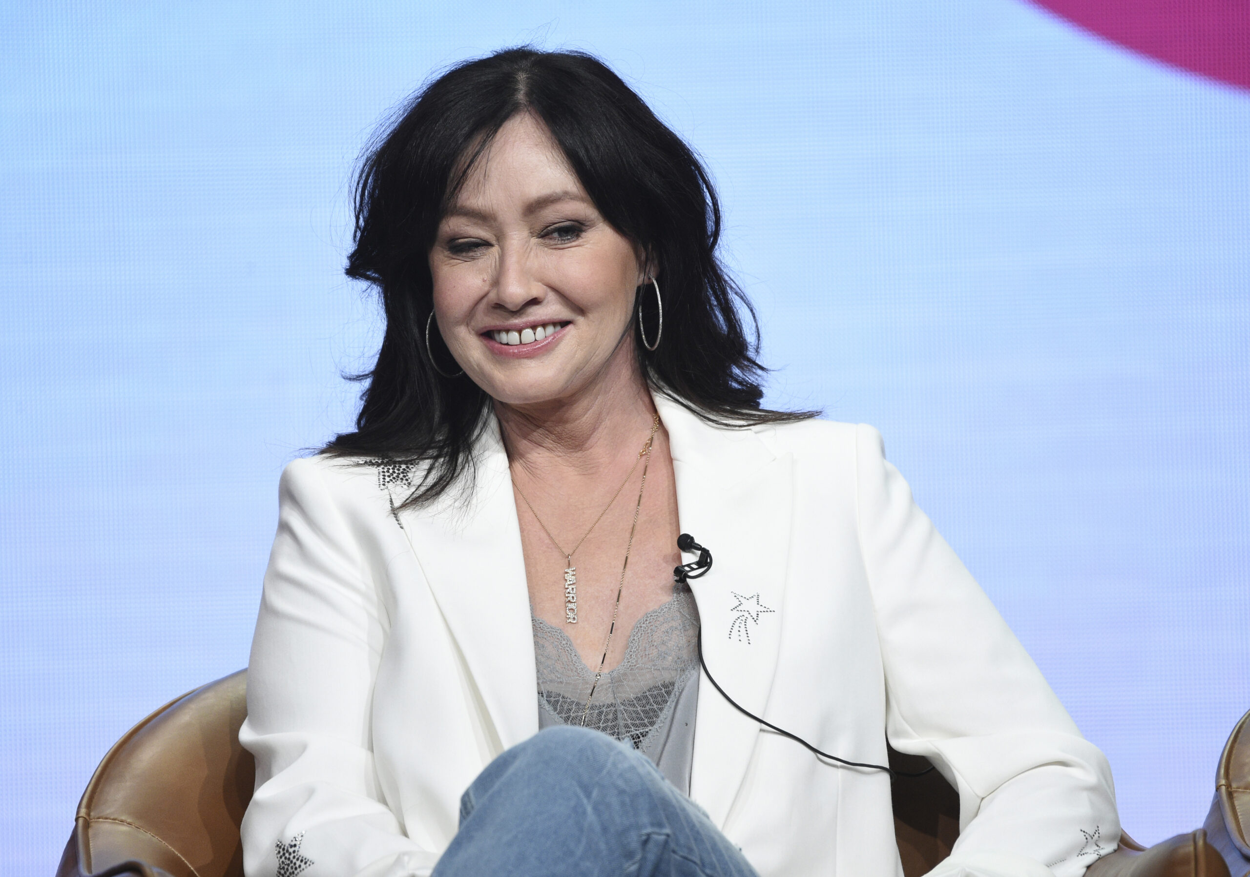 FILE - Shannen Doherty participates in Fox's "BH90210" panel at the Television Critics Association ...