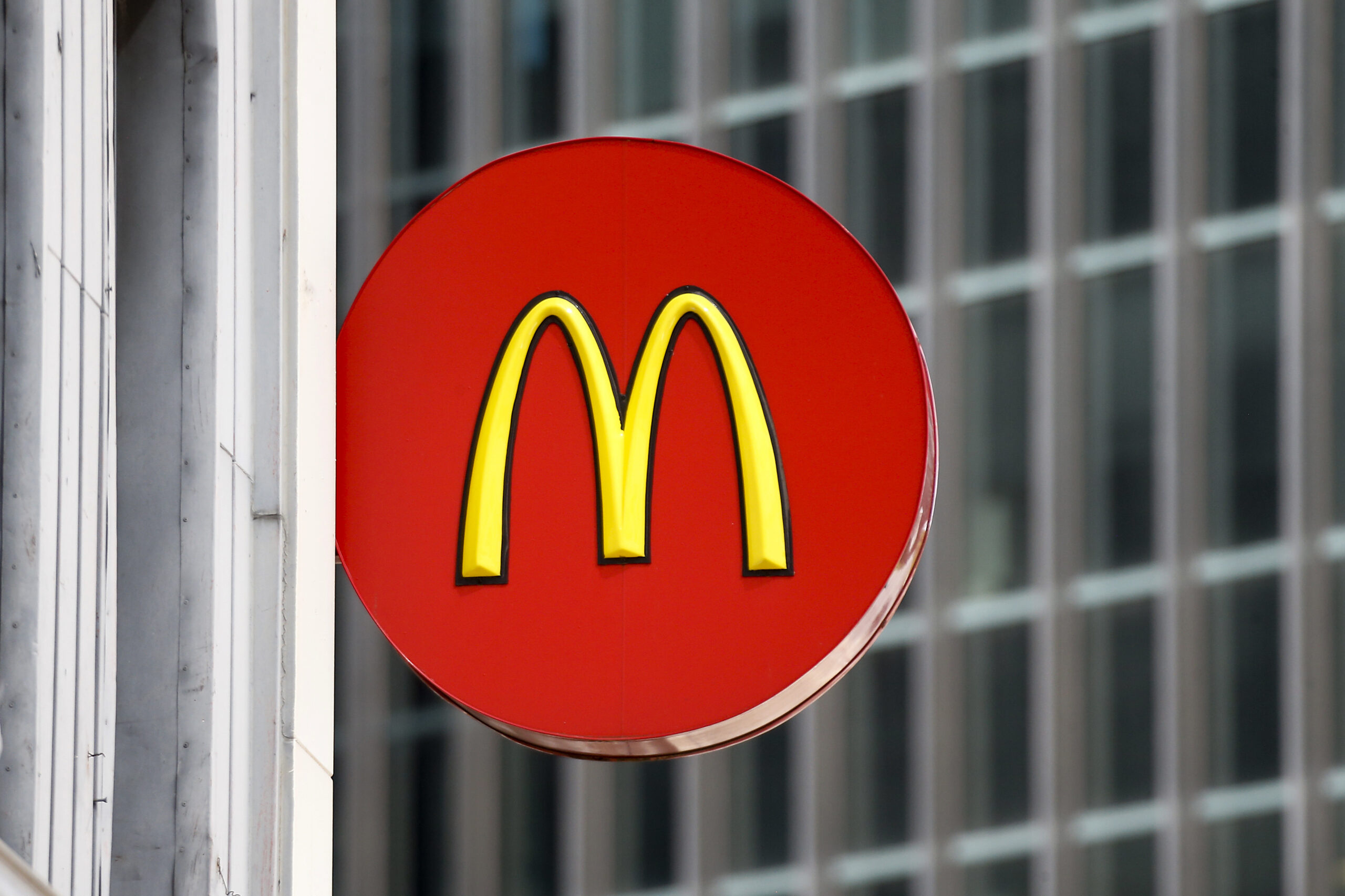 FILE - A McDonald's sign at a restaurant in downtown Pittsburgh, April 24, 2017. Federal investigat...