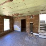 The interior of what was likely the cabin's original front room, which was modified in perhaps the 1920s or 1930s. (Feliks Banel/KIRO Newsradio)