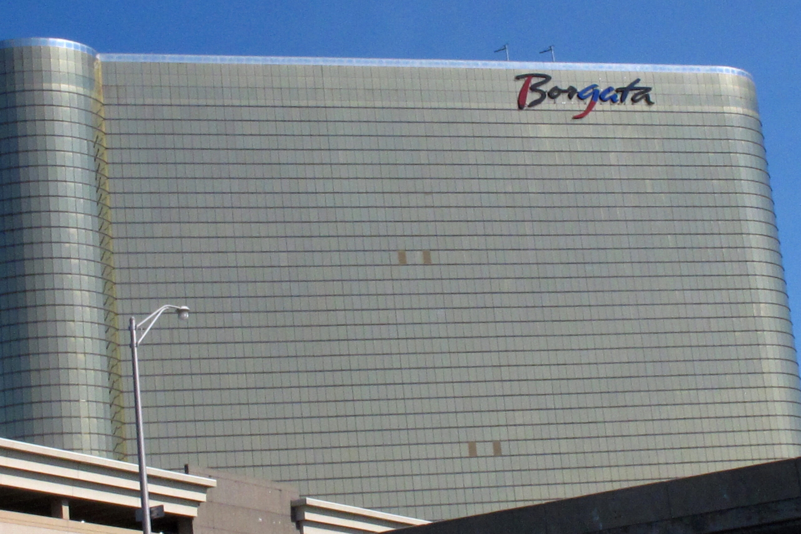 FILE - The exterior of the Borgata casino is seen Oct. 1, 2020. On Sept. 28, 2022 in Atlantic City,...