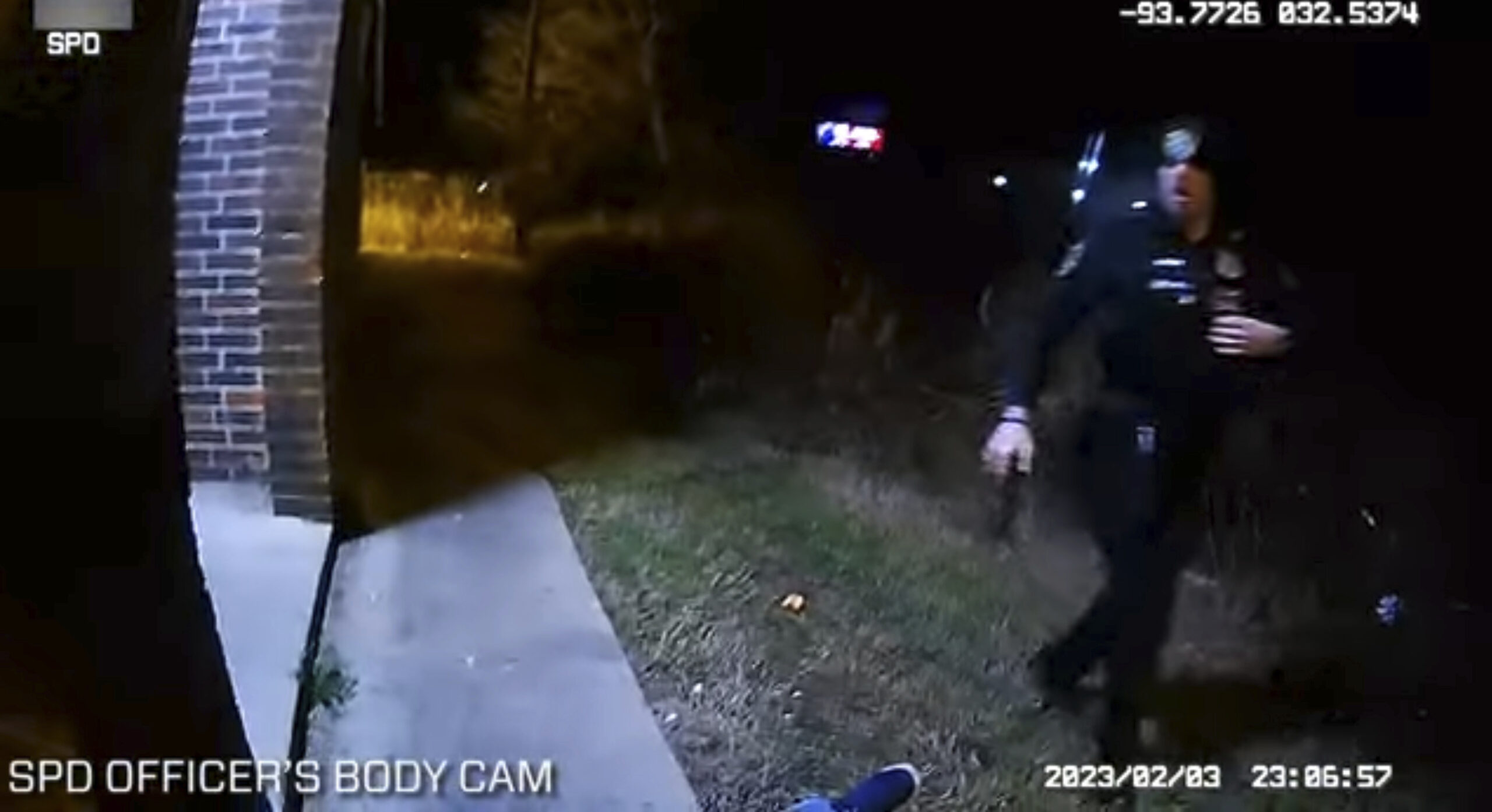 FILE - This photo provided by Louisiana State Police shows police body cam video of Shreveport Poli...