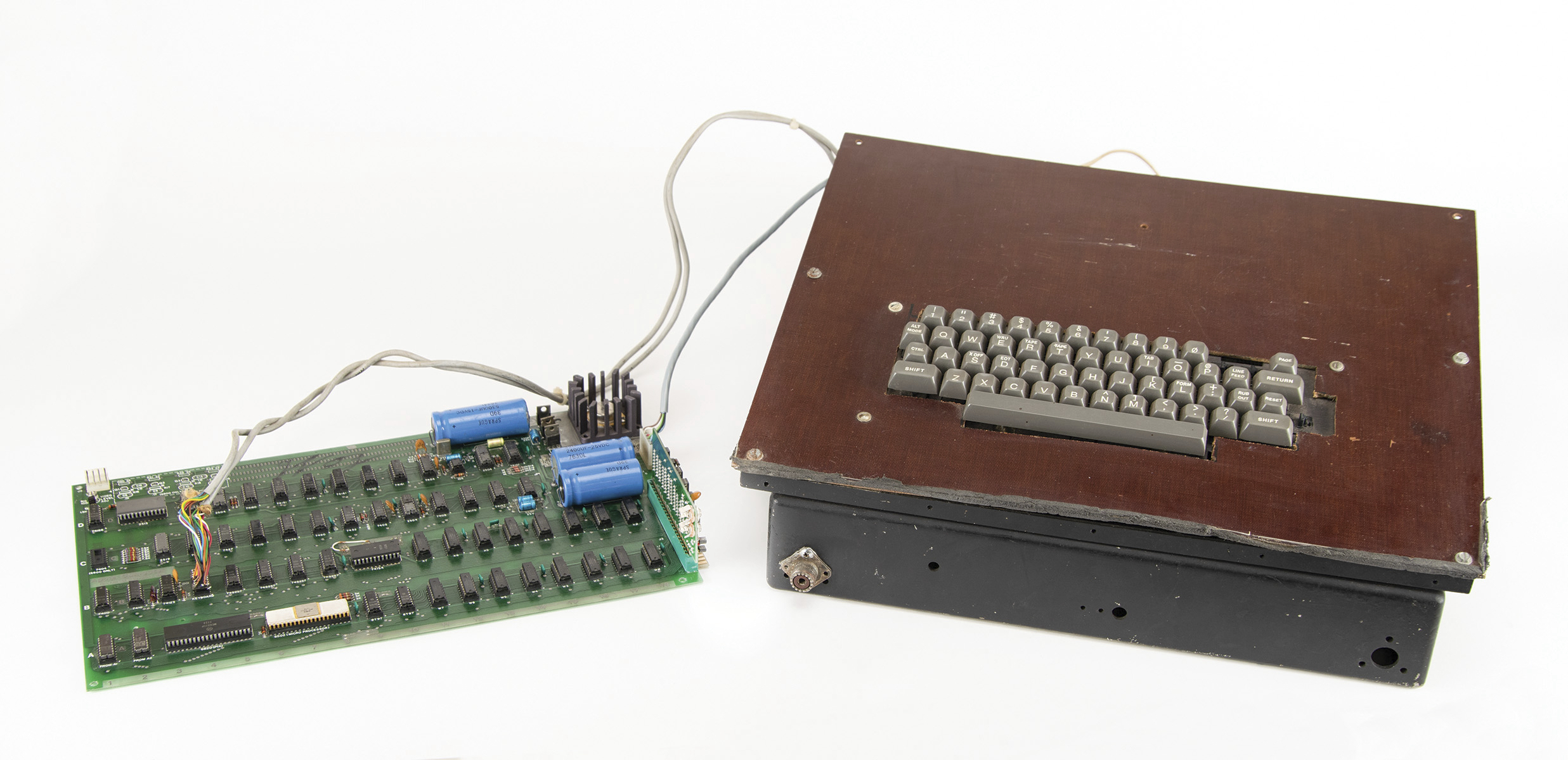 FILE - This photo provided by RR Auction shows a vintage Apple computer built in the 1970s and sign...