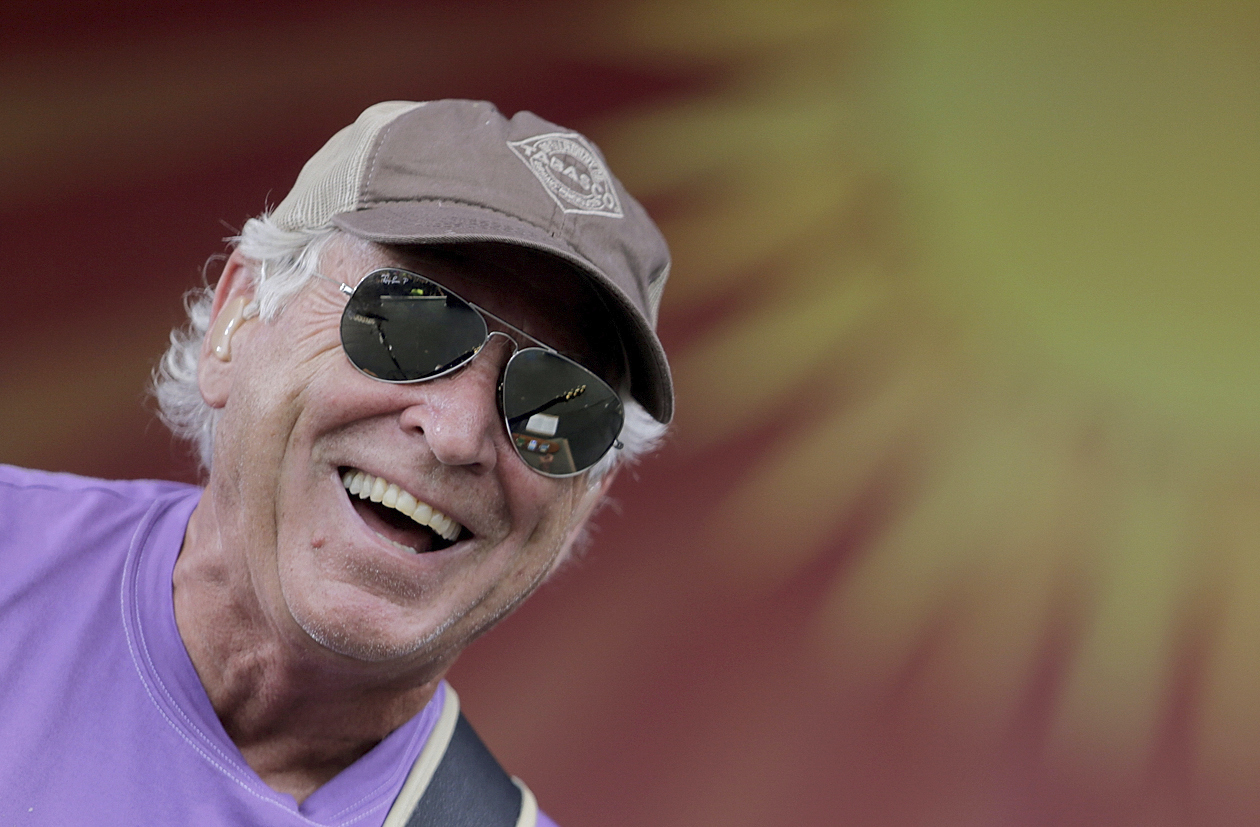 FILE - Jimmy Buffett performs on the Acura Stage during the New Orleans Jazz and Heritage Festival ...