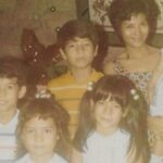 Image: Ursula Reutin's family poses for a photo at Christmas time in the Philippines in 1969.