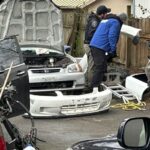Kent Police disrupting a chop shop in Kent (Photo courtesy of Kent Police)