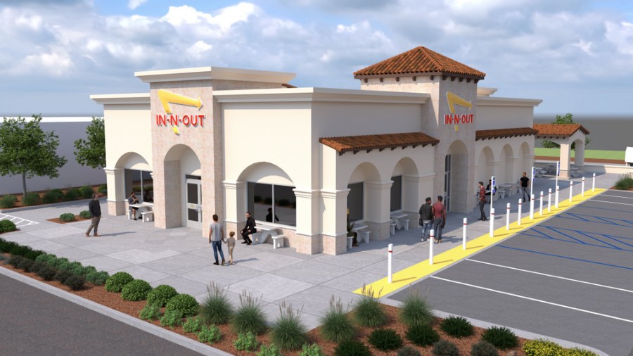 Image: An artist rendering of the proposed In-N-Out Burger in Ridgefield...