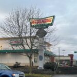 Image:Firefighters responded to the parking lot of Krispy Kreme Doughnuts, located at the corner of Aurora Avenue North and North 125th Street, to help Seattle Police Department officers on Sunday, Feb. 18. 