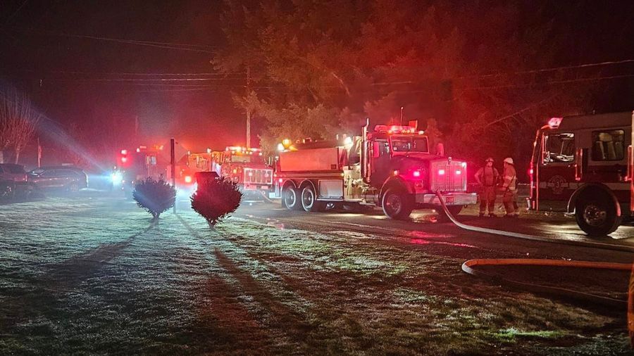 Mount Vernon fire station heavily damaged after going up in flames