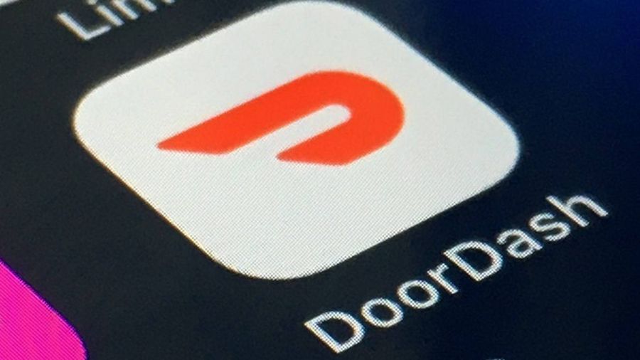 Photo: The DoorDash app is shown on a smartphone on Feb. 27, 2020, in New York....