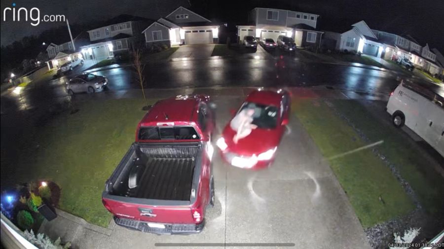 Image: A Puyallup man was nearly ran over when he confronted a thief trying to steal his truck....