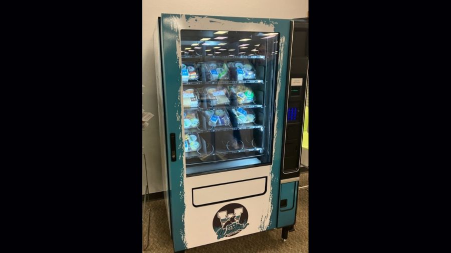 Photo: A new vending machine at an Arlington high school is offering students free meals....