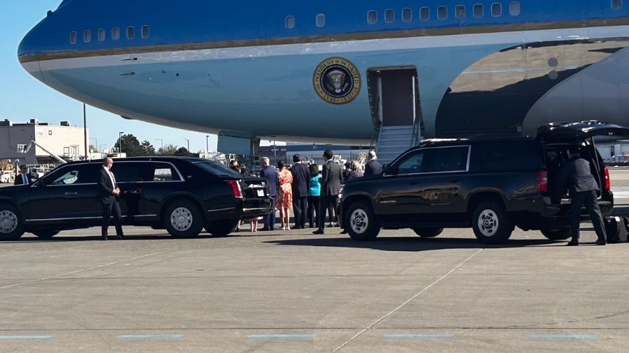 Photo: President Joe Biden landed in Seattle on Friday, May 10, 2024....