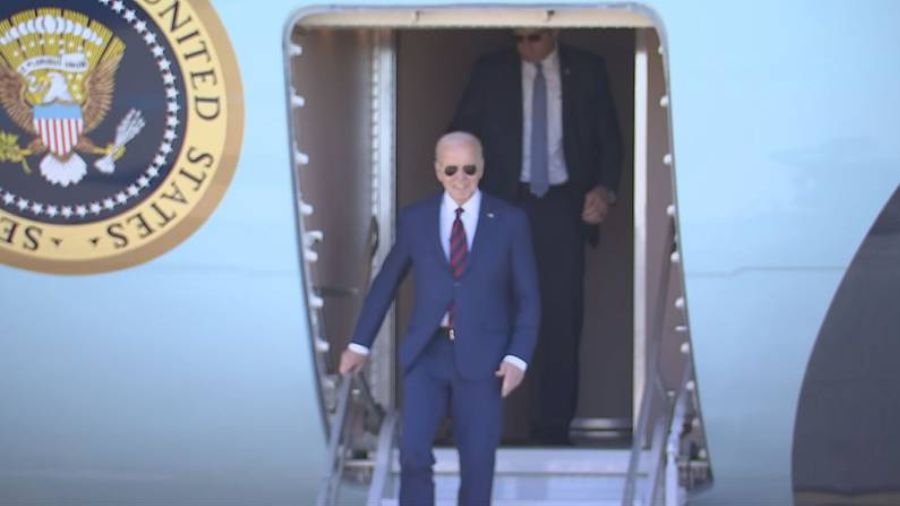 Photo: President Joe Biden landed in Seattle on May 10, 2024....