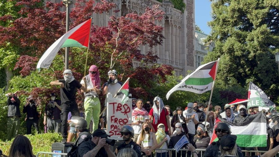 Photo: The anti-Israel encampment at the University of Washington gave rise to a new hate group: UW...