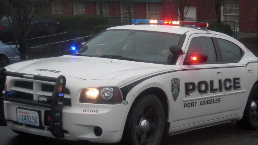 Image: A Port Angeles Police Department vehicle...