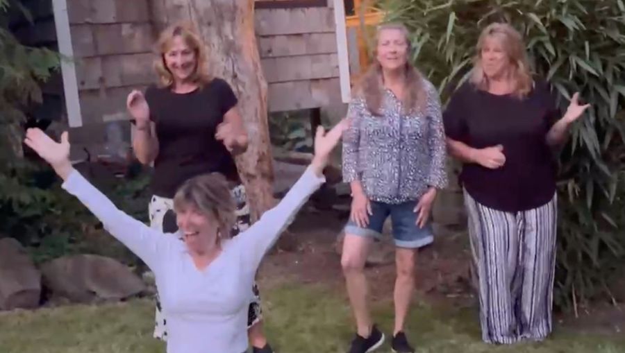 Stacey and her fellow Edmonds Junior High alums went all out with a video singing - and dancing - t...