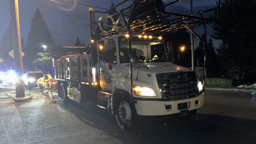 Washington State Patrol conducts low-speed chase for stolen truck