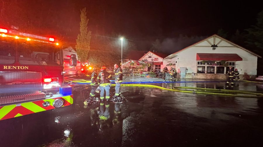 Renton Highlands Top of the Hill Market badly damaged by explosion