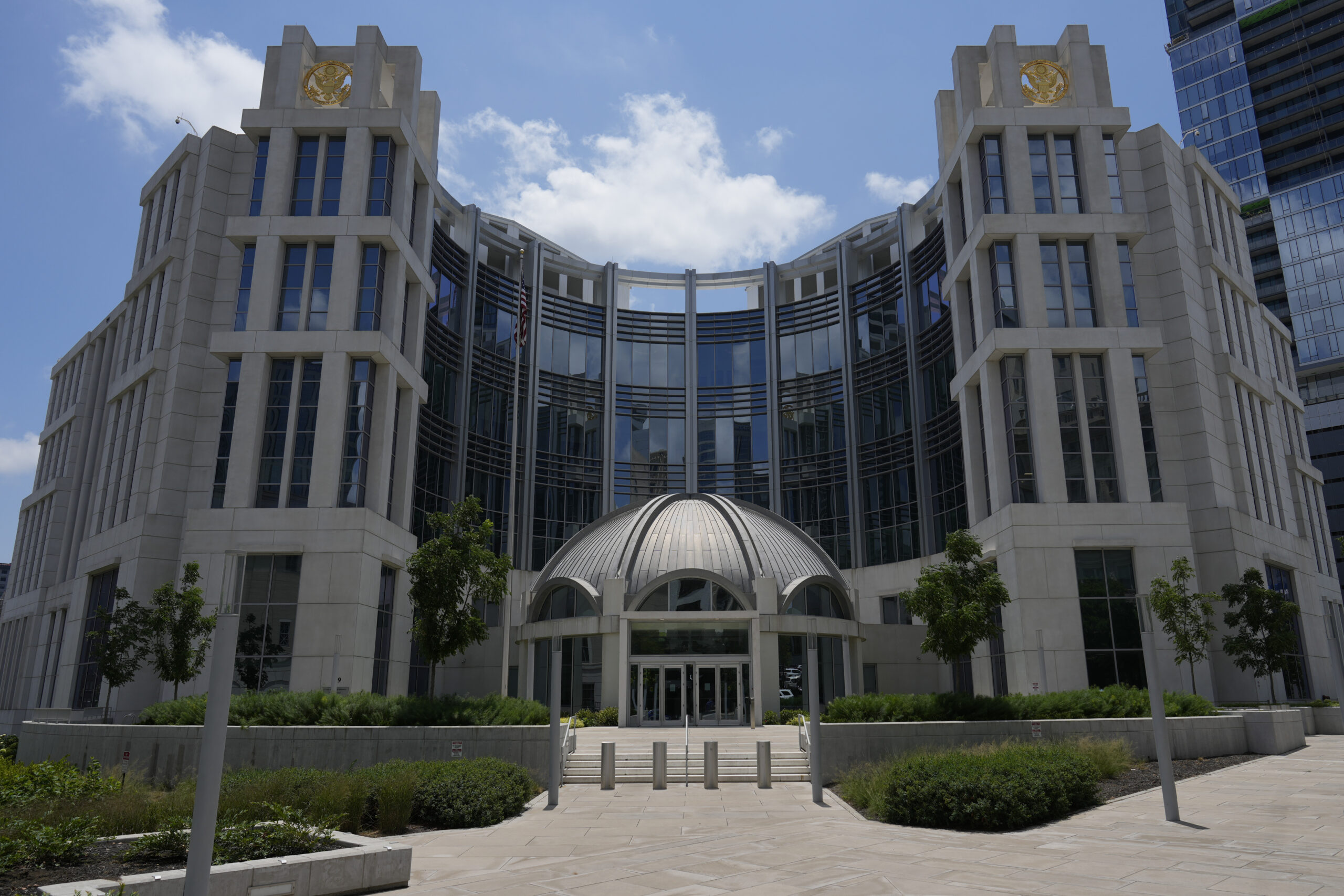 FILE - The Fred D. Thompson Federal Courthouse is seen July 3, 2024, in Nashville, Tenn. (AP Photo/...