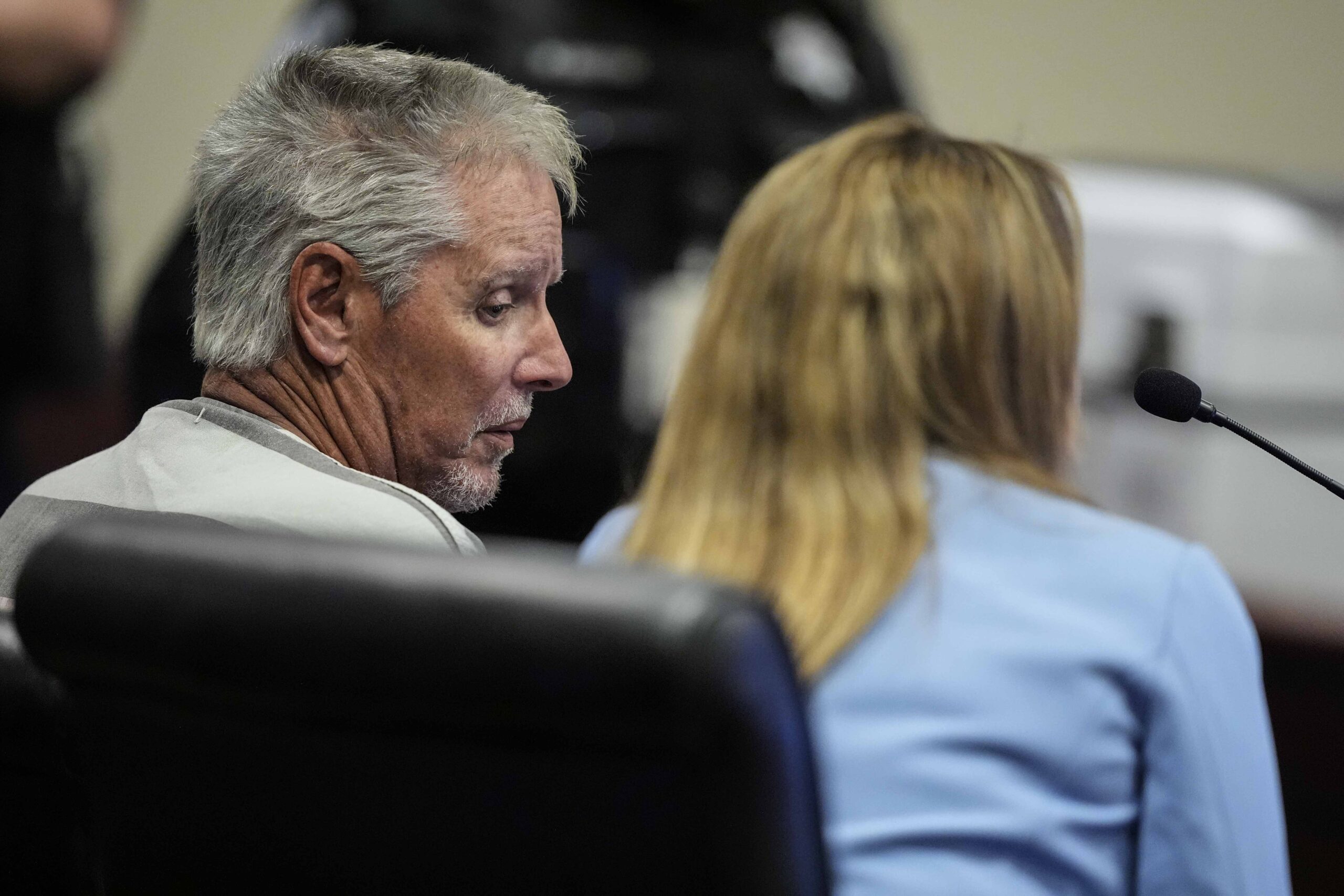 Colin Gray, 54, the father of Apalachee High School shooter Colt Gray, 14, sits in the Barrow Count...